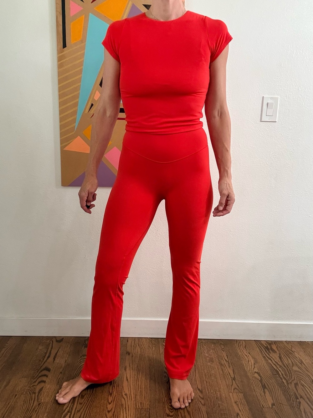 Vitality Cloud ll blood orange Two-Piece active wear set